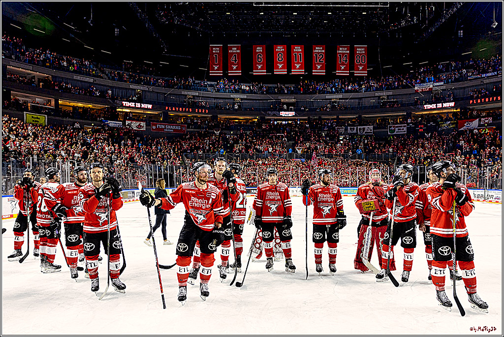 PENNY DEL Viertelfinale Spiel 6;  Koelner Haie - Adler Mannheim; Koeln, 26.03.2023